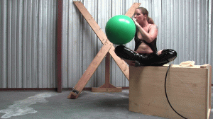 faythonfire.com - Huge Green Inflate & Blow to Pop thumbnail