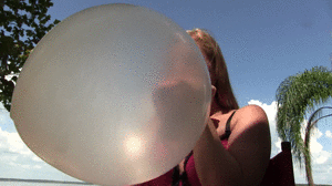 faythonfire.com - Chloe Blows Up Huge Clear Balloon thumbnail