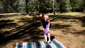 faythonfire.com - Destroyed Dresses Naked Hogtie Picnic In Woods thumbnail
