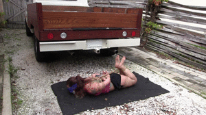 faythonfire.com - Hogtied In Truck Ready For Transport thumbnail